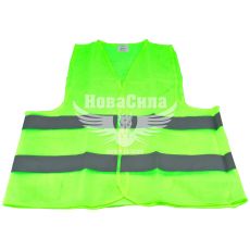 Жилет сигнальний (Zollex) XL світло-жовтий 60гр. (аварійка отражаюча) (12037)