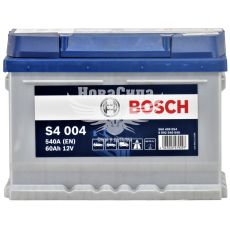 АКБ 60-А/Ч (Bosch) S-4 (R+) 540A (242х175х175мм.) (0092S40040)