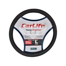 Чохол руля L чорний 39-41см. (CarLife) (SW112L)