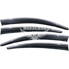 Вітровики VW Passat B7 з10-14р.в. седан клеючі (Sunplex) хром (026 006)