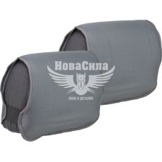 Чохли на підголовники (Beltex) Унів. сірі Delux (к-т.-2шт.) (BX93100)