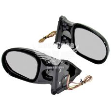 Зеркало внешнее зад. вида Универс. (CarLife) Черные с повтор. Led (VM311)
