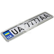 Рамка номерного знаку (CarLife) нержавіюча сталь (хром) (NH400)