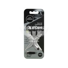 Ароматизатор (Aroma Car) X Shape Silver (полімерний на дефлектор) 10гр. (10897)