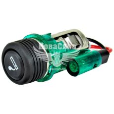 Прикурювач унів. в зб. (CarLife) 12V (EURO з підсвіткою) (LC421)
