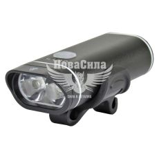 Фара велосипедна (Greys) LED 500lm, IPX5, кріпл. на кермо, роб. до 12 год, microUSD (GR10140)