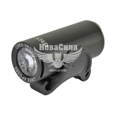 Фара велосипедна (Greys) LED 200lm, IPX5, кріпл. на кермо, роб. до 6 год, microUSD (GR10160)