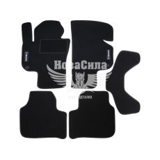 Автокилимки в салон Skoda Super B II з08-15р.в.(Beltex) (текстильні Carrera) к-т 5 шт. чорні (4411)