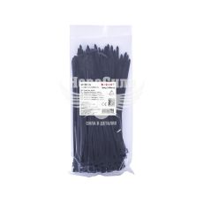 Кабельна стяжка (хомут) 5х300мм E.NEXT e.ct.stand.300.5.black (100шт), чорна (s015044)