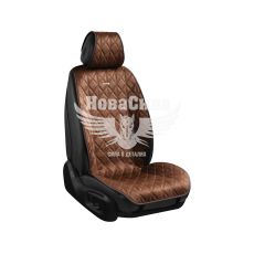 Накидки на сидіння (CarLife) преміум перед. Nitro (к-т.-2шт.) кавові (SC40402)