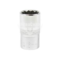 Головка торцевая низкая двенадцатигранная 1/2 16мм. (Intertool) (ET-0216)