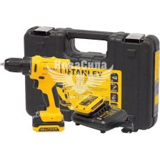 Акумуляторний дриль-шурупокрут Stanley 12 В, 26 Нм, 1500 об/хв, 2х1.5 Ач + кейс (SCD121S2K)