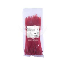 Кабельная стяжка (хомут) 3х60мм E.NEXT e.ct.stand.60.3.red (100шт), красная (s015003)