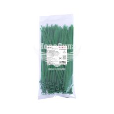 Кабельная стяжка (хомут) 3х200мм E.NEXT e.ct.stand.200.3.green (100шт), зеленая (s015017)
