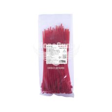 Кабельна стяжка (хомут) 8х300мм E.NEXT e.ct.stand.300.8.red (100шт), червона (s015057)