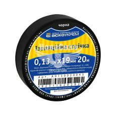 Лента АСКО-УКРЕМ 0,13?19 мм черная 20 метров (A0150020043)