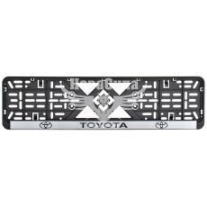 Рамка номерного знаку (Bi-Plast) (Toyota) (BP-240)