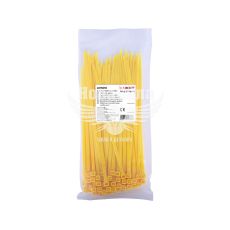 Кабельная стяжка (хомут) 3х200мм E.NEXT e.ct.stand.200.3.yellow (100шт), желтая (s015016)