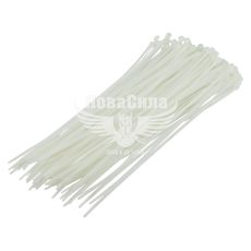Хомут пластиковый белый 3,6х300 (Zollex)  (уп. 100шт.)