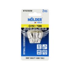 Насадка для отвертки PH2 25мм. (Molder Tools) 2шт. для гипсокартона S2 (бита) (MT7022502DW)