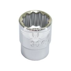 Головка торцевая низкая двенадцатигранная 3/4 30мм. (Hans) (6402M30)