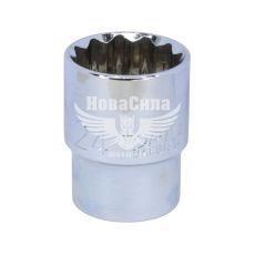Головка торцевая низкая двенадцатигранная 1/2 24мм. (Toptul) (BAEB1624)