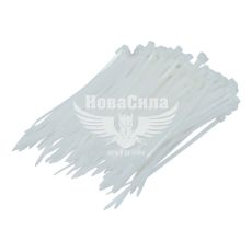 Хомут пластиковий білий 2,5х100 (CarLife) (уп. 100шт.) (W2.5x100)