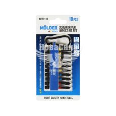 Набор бит 10 ед. 50мм. ударных (Molder Tools) цветная маркировка (MT70110)