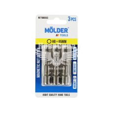 Насадка для отвертки H8 65мм. (Molder Tools) 3шт. для кровельных саморезов (бита) (MT7086503)