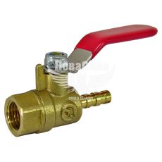Кран шаровый воздушный с внутр. резьб. 1/4 на шланг 6мм. (Intertool) (PT-1885)