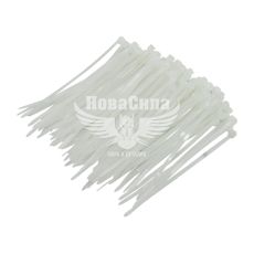Хомут пластиковий білий 2,5х100 (Belauto) (уп. 100шт.) (W25100)