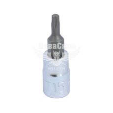 Головка торцева з бітою TORX 1/4 T15 (Toptul) (37мм.) (BCFA0815)