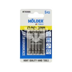 Насадка для отвертки PH2 50мм. (Molder Tools) 5шт. S2 (бита) (MT7025005)