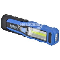Лампа переносна інспекційна (Brevia) LED 3W COB+1W 300lm, 2000mAh, microUSB (11320)