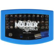Набор бит 32 ед. 25мм. с держателем магнитным (Molder Tools) цветная маркировка (MT70032)