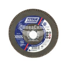 Диск шліфувальний пелюстковий 150x22мм P60 (TITAN Abrasive) (Т27) (ТА1506027АN)