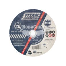 Круг відрізний 230х1.8х22 по металу (TITAN Abrasive) (TA2301822)