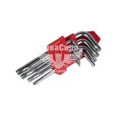 Набір зірочок Г-подібних ключів TORX (Lavita) (Cr-V, T10-T50) (LA 511603)
