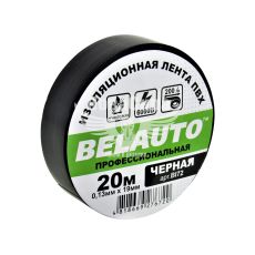 Изолента огнестойкая (Belauto) 20м черная (BI72)