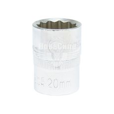 Головка торцевая низкая двенадцатигранная 1/2 20мм. (Intertool) (ET-0220)