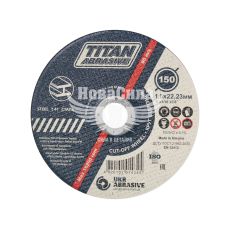 Круг відрізний 150х1.6х22 по металу (TITAN Abrasive) (TA1501622)