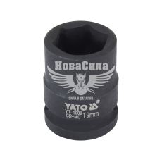 Головка торцева ударна низька шестигранна 1/2 19 мм. (Yato) (YT-1009)