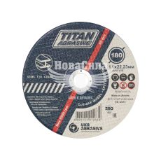 Круг відрізний 180х1.6х22 по металу (TITAN Abrasive) (TA1801622)
