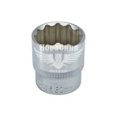 Головка торцевая низкая двенадцатигранная 1/2 30мм. (Intertool) (ET-0230)