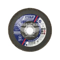 Диск шліфувальний пелюстковий 150x22мм P40 (TITAN Abrasive) (Т27) (ТА1504027АN)
