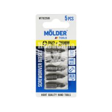 Насадка для отвертки PH2 25мм. (Molder Tools) 5шт. S2 (бита) (MT7022505)