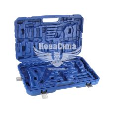 Пластиковий кейс для головок і приладдя 1/2", 3/8", 1/4", 143 одиниць (Andrmax) (1412143P)