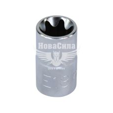 Головка торцева низька E-профіль 1/2 E-18мм. (Toptul) (BAED1618)
