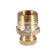 Клапан зливний латунний для компресорів1/4" круглий вентиль (Intertool) (PT-5020)