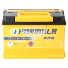 АКБ 78-А/Ч (Formula) EFB (R+) 750A (278х175х190мм.)